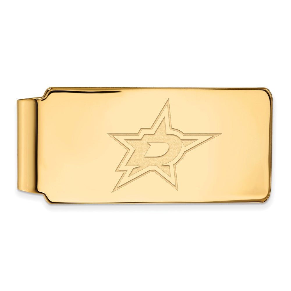 14K Gelbgold Gold Nhl Logoart Dallas Sterne Geldklammer