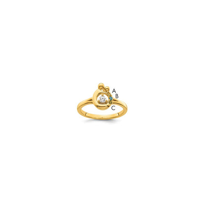 14K Weißgold Ehering mit natürlichen Diamanten