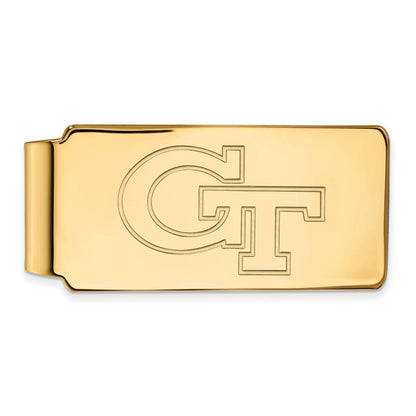 14K Gelbgold Gold Logoart Georgia Institut Of Technologie G-t Geldklammer