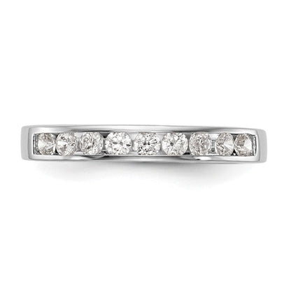 14K Weißgold Ehering mit 0,5K Labor-gezüchteten Diamanten, VS/SI+ G+