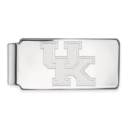 10K Weißgold Logoart University Of Kentucky U-k Geldklammer