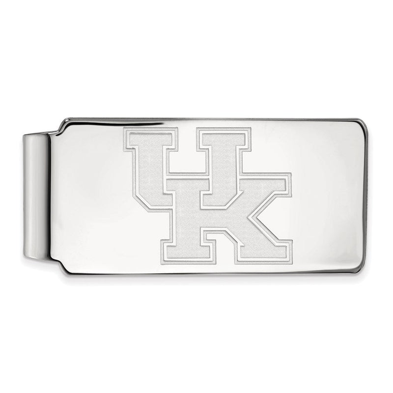 10K Weißgold Logoart University Of Kentucky U-k Geldklammer