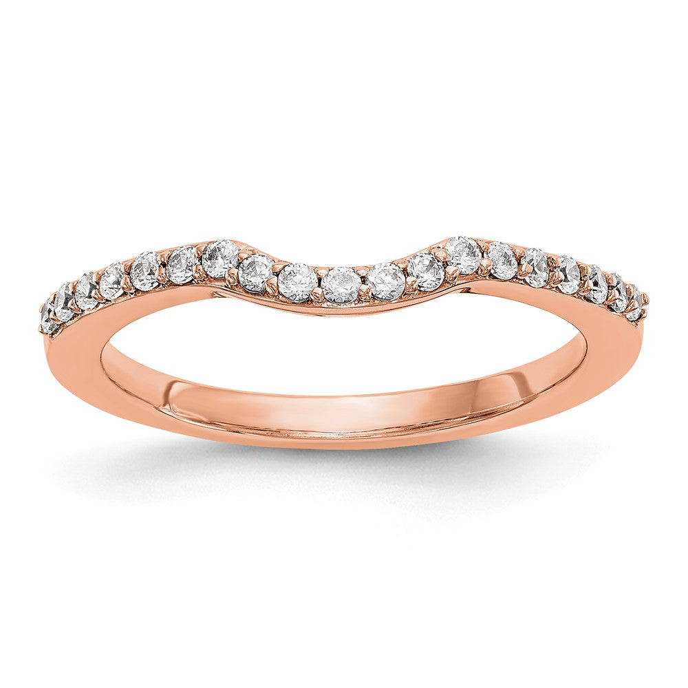 14K Roségold Diamant Ehering Ring