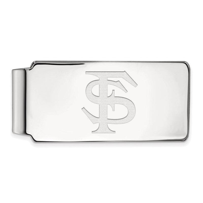 10K Weißgold Logoart Florida State University F-s Geldklammer