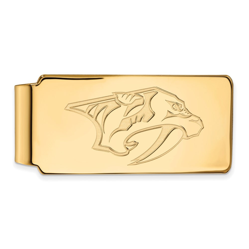 10K Gelbgold Gold Nhl Logoart Nashville Predators Geldklammer