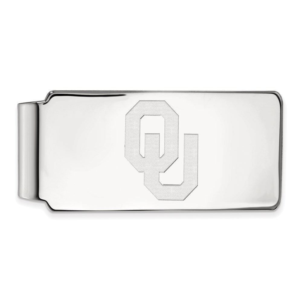 10K Weißgold Logoart University Of Oklahoma O-u Geldklammer