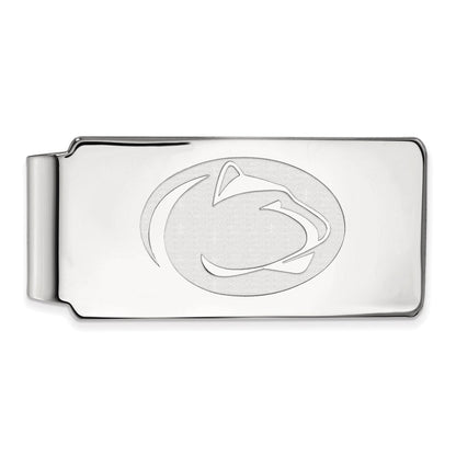 10K Weißgold Logoart Penn State University Löwe Geldklammer