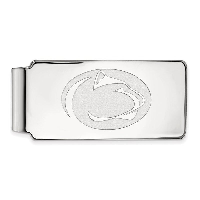 10K Weißgold Logoart Penn State University Löwe Geldklammer