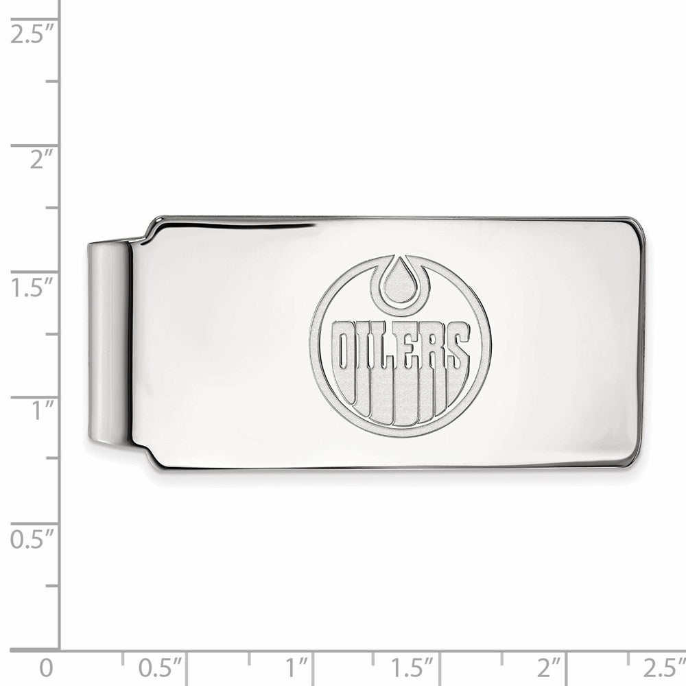 14K Weißgold Nhl Logoart Edmonton Oilers Geldklammer