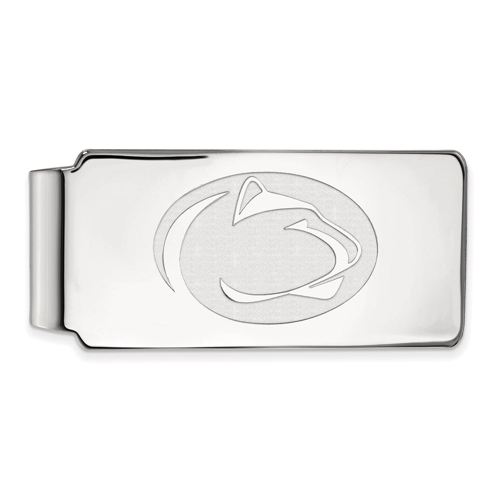 14K Weißgold Logoart Penn State University Löwe Geldklammer