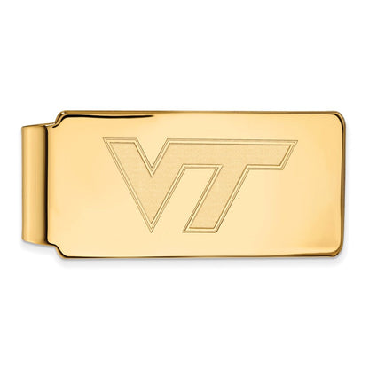 10K Gelbgold Gold Logoart Virginia Tech V-t Geldklammer