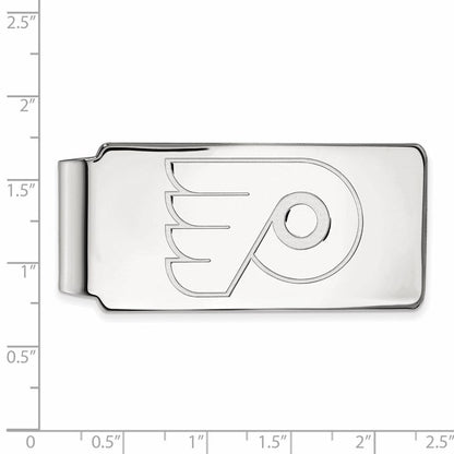10K Weißgold Nhl Logoart Philadelphia Flyers Geldklammer