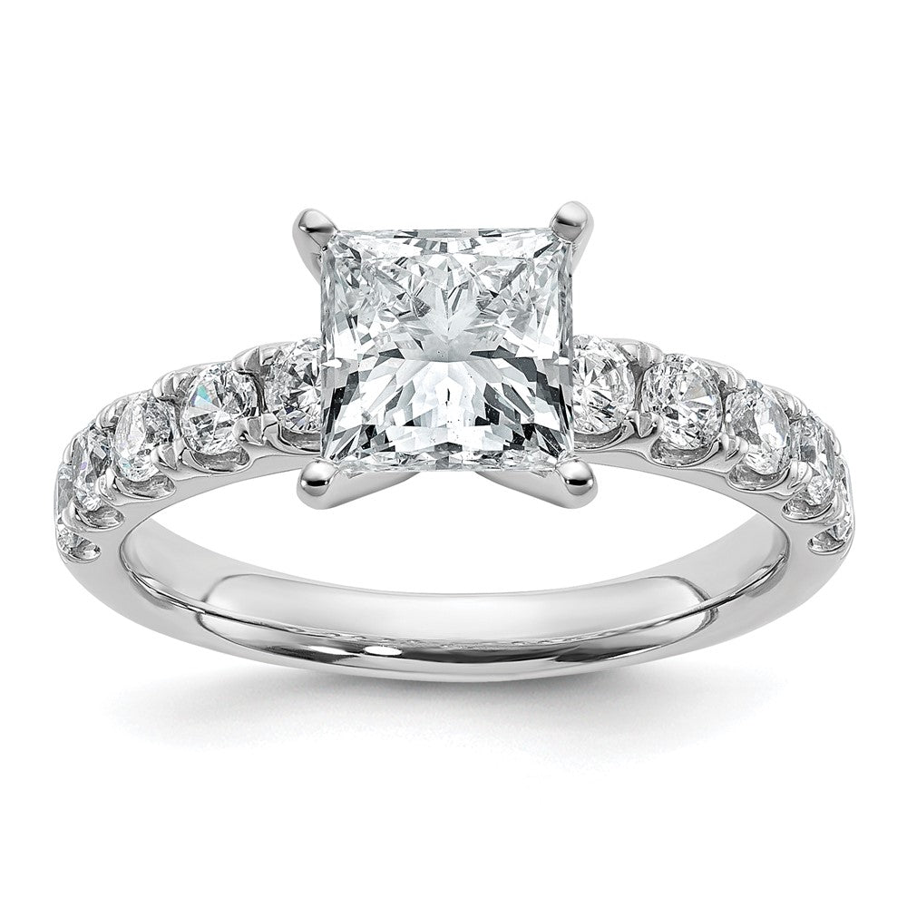 14K Weißgold 5ct Princess Vs Def Igi Cert Im Labor Gezüchtet Diamant Solitär Ring