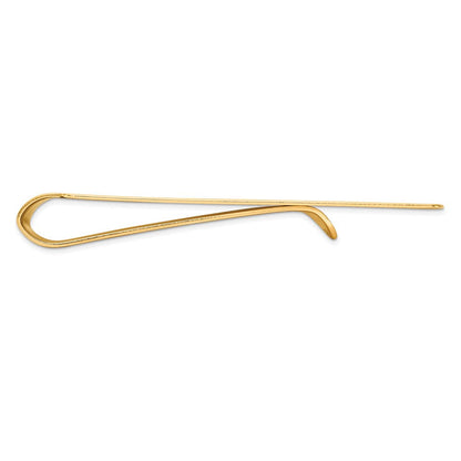 14K Gelbgold Herren Satiniert Finish Geldklammer