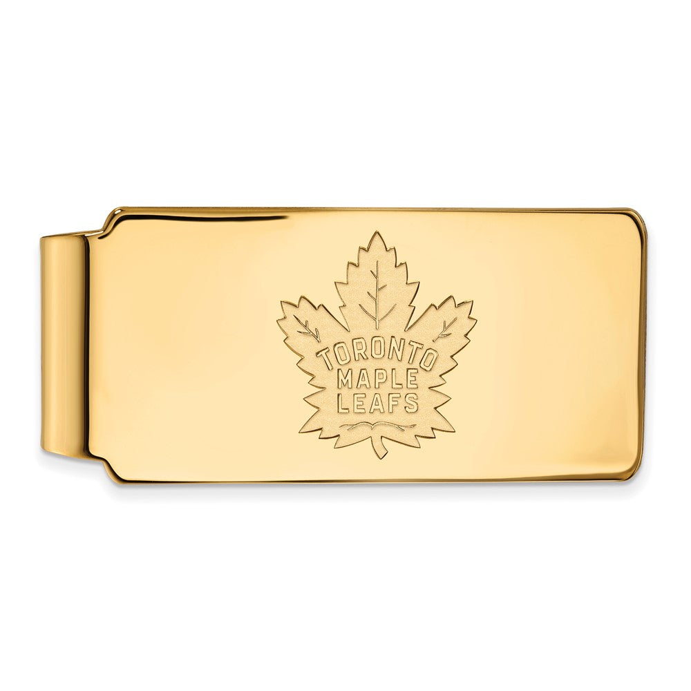 14K Gelbgold Gold Nhl Logoart Toronto Maple Leafs Geldklammer