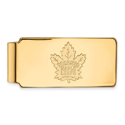14K Gelbgold Gold Nhl Logoart Toronto Maple Leafs Geldklammer