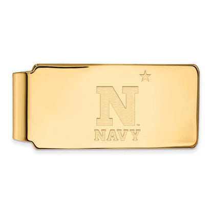 10K Gelbgold Gold Logoart Us Naval Akademie Geldklammer
