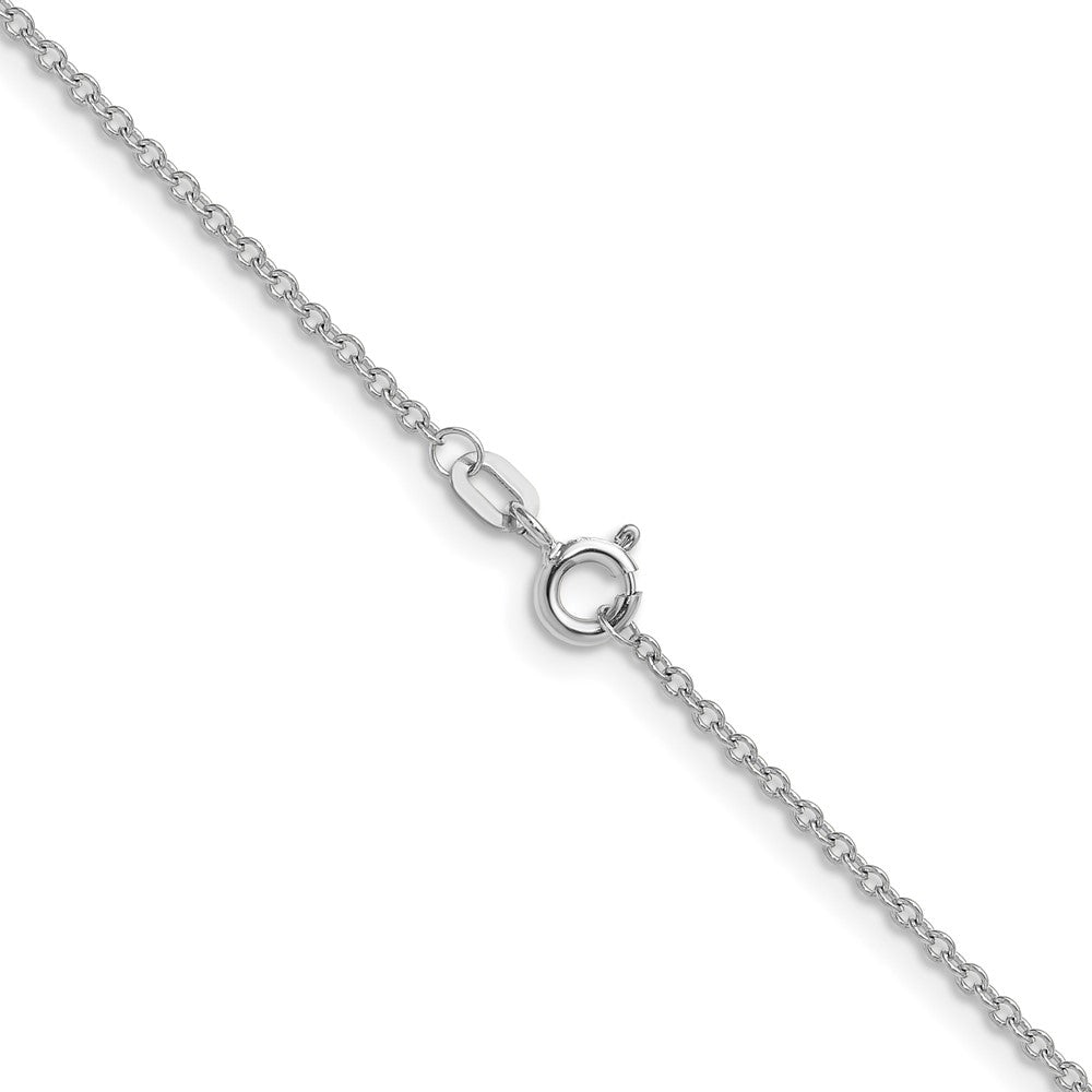 14K Weißgold 1.5mm Ankerkette Halskette