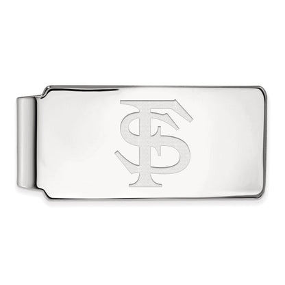 14K Weißgold Logoart Florida State University F-s Geldklammer