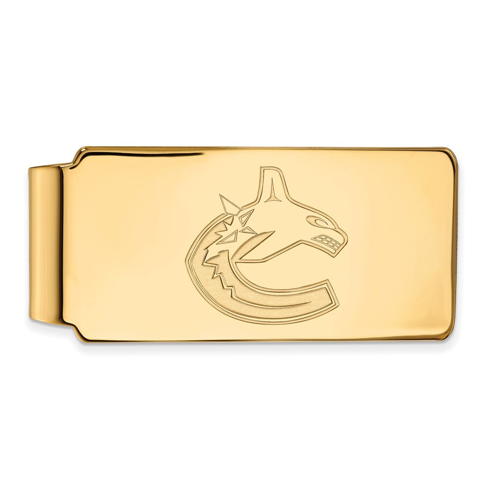 10K Gelbgold Gold Nhl Logoart Vancouver Canucks Geldklammer