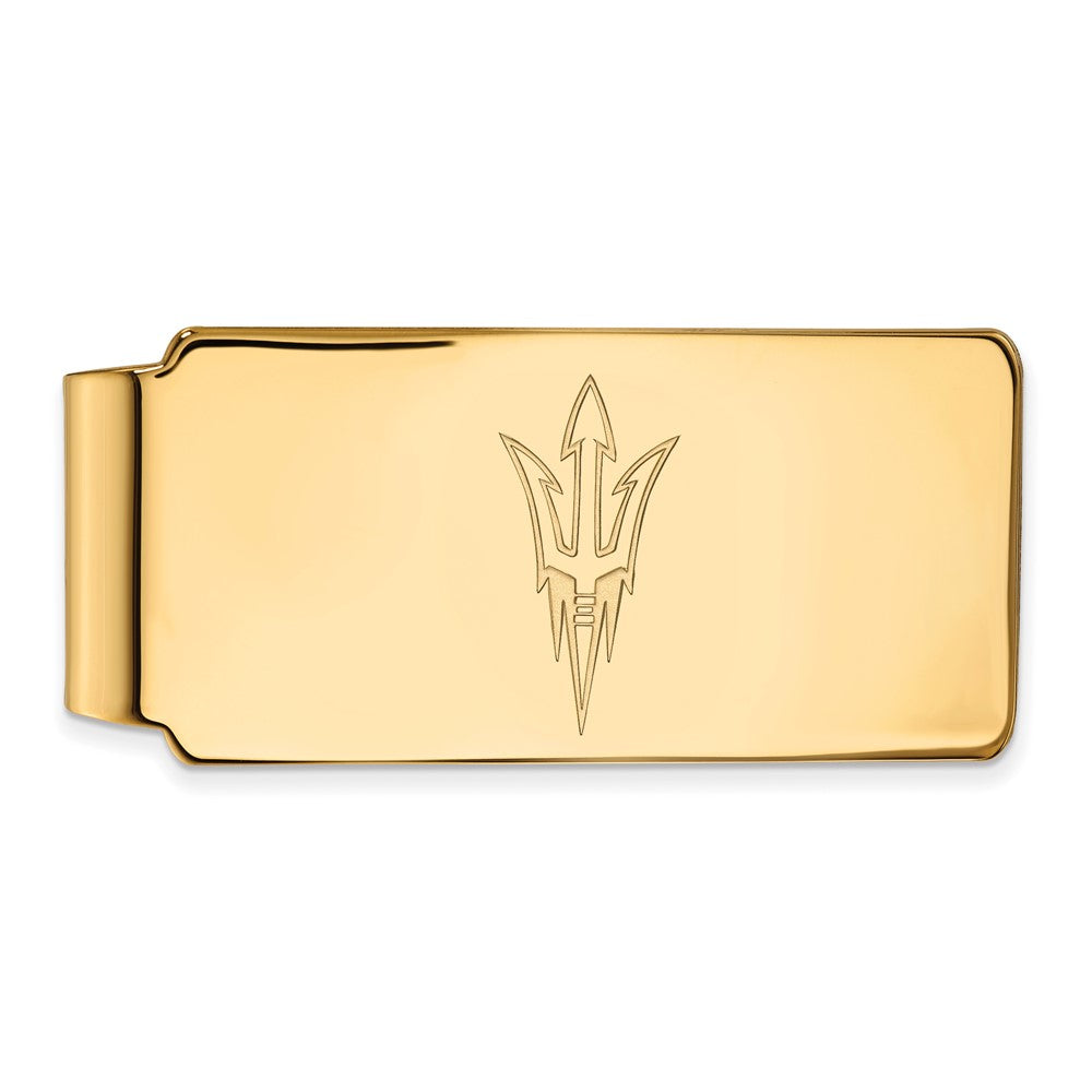 10K Gelbgold Gold Logoart Arizona State University Pitchfork Geldklammer