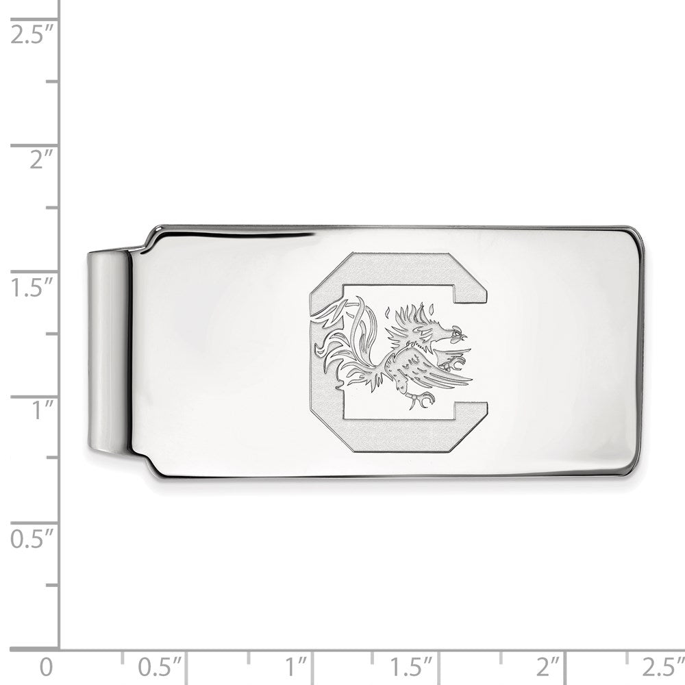 14K Weißgold Logoart University Of South Carolina Geldklammer