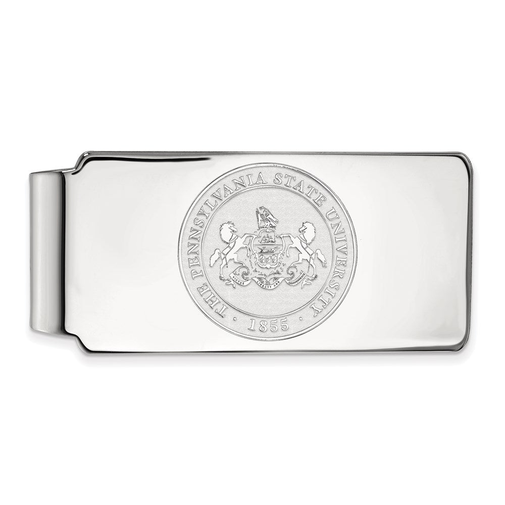 10K Weißgold Logoart Penn State University Wappen Geldklammer