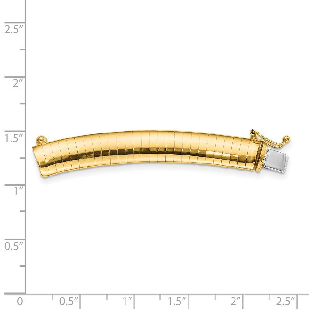 10K Gelbgold 8mm Omega Verlängerung For 2 Zoll Halskette