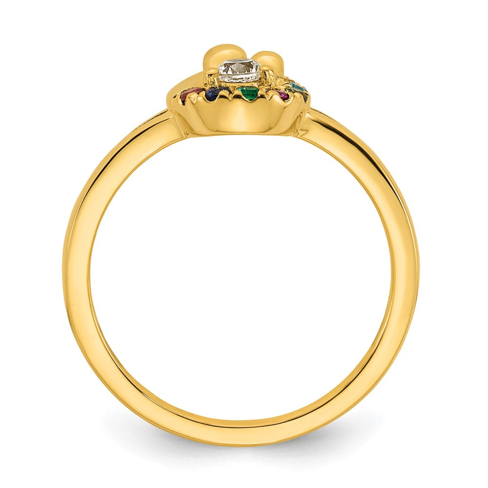 14K Weißgold Diamant-Armreif