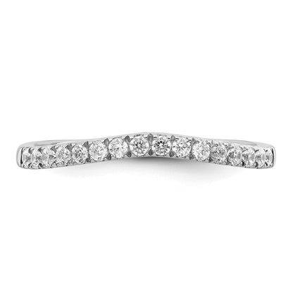 True Origin 14K Weißgold Set aus zwei kompletten Eheringen mit 0,5K im Labor gezüchteten Diamanten, VS+ F+