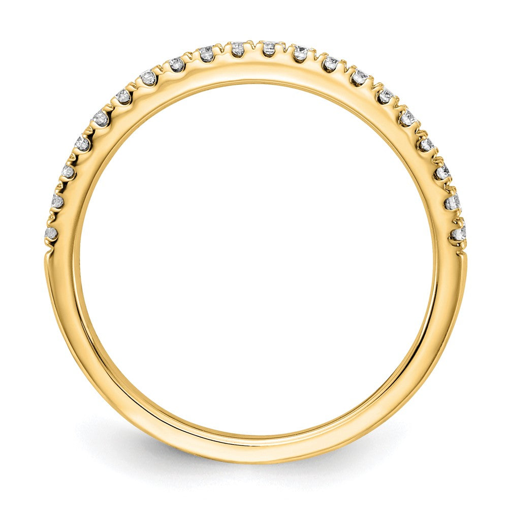 14K Gelbgold 1/4 Karat Im Labor Gezüchtet Diamant Vs/si+ G+ Komplett Ehering Ring