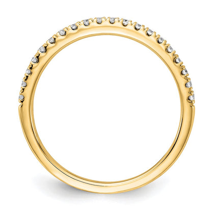 14K Gelbgold 1/4 Karat Im Labor Gezüchtet Diamant Vs/si+ G+ Komplett Ehering Ring