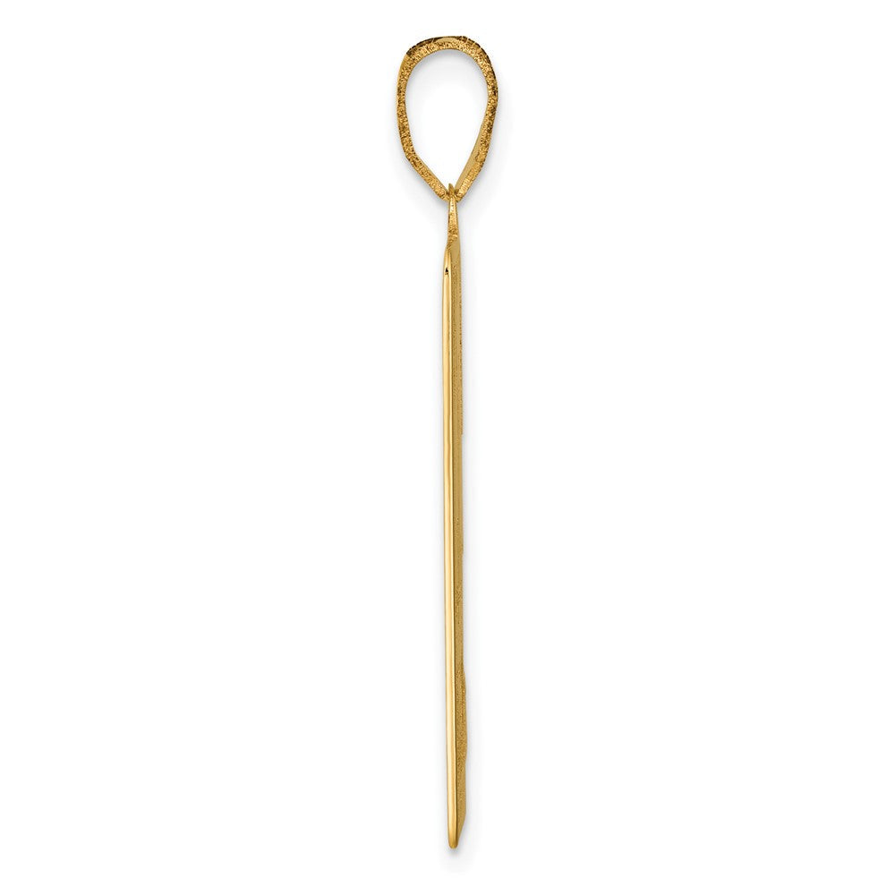 14K Gelbgold The Magician Tarot Card Anhänger
