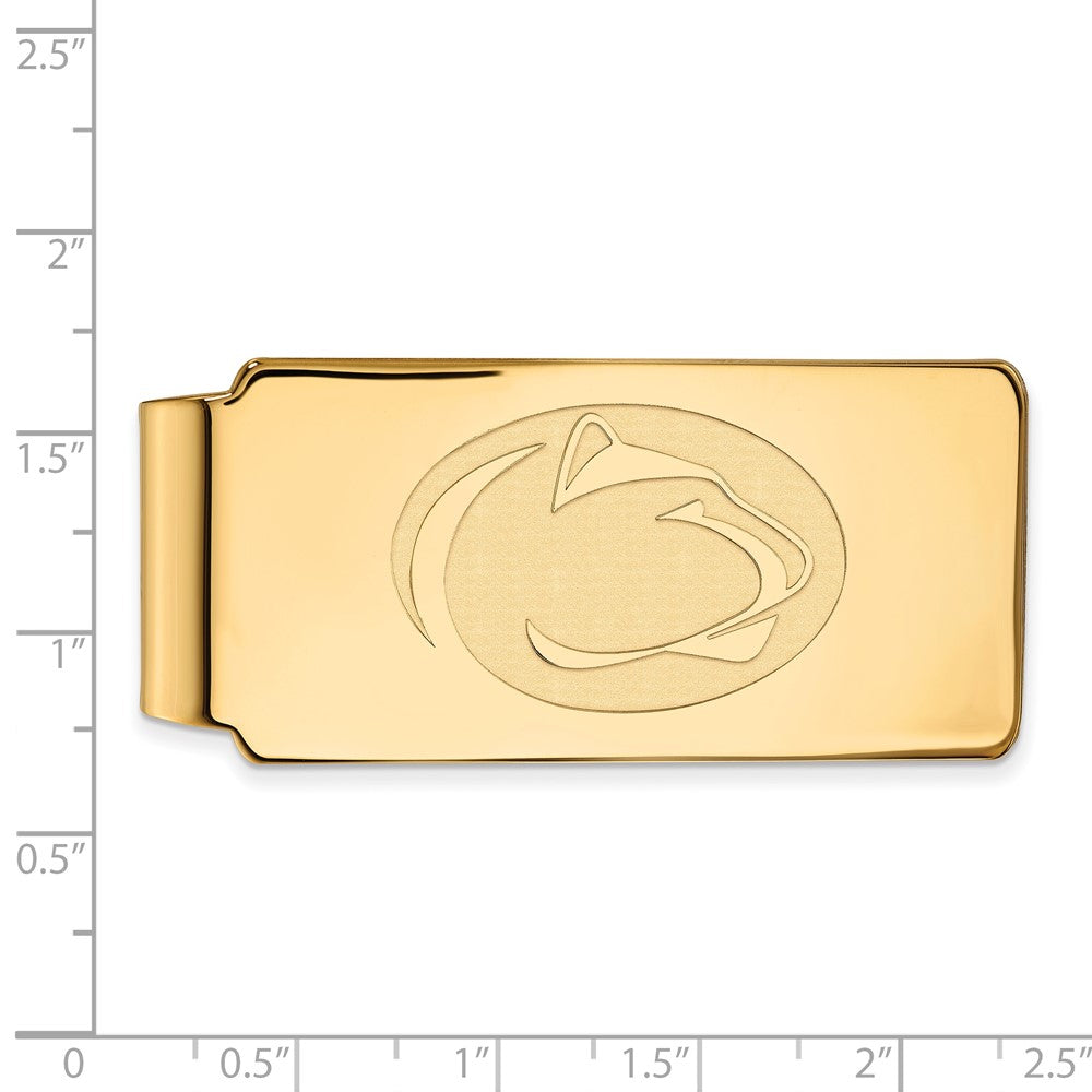 14K Gelbgold Gold Logoart Penn State University Löwe Geldklammer