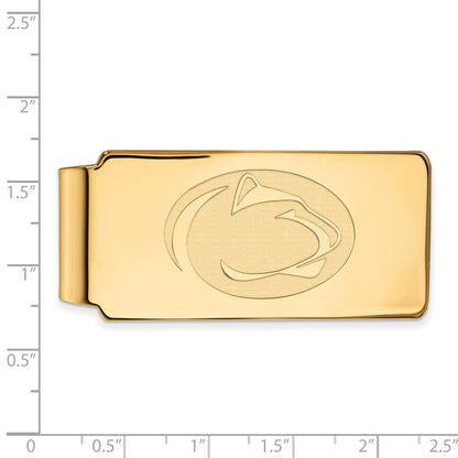 14K Gelbgold Gold Logoart Penn State University Löwe Geldklammer