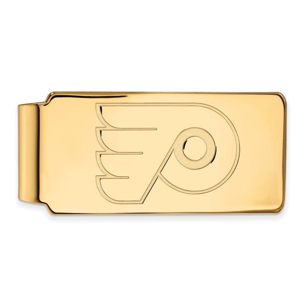 14K Gelbgold Gold Nhl Logoart Philadelphia Flyers Geldklammer