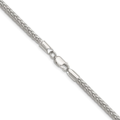 Sterlingsilber 3.4mm Diamantiert Rund Franco 30 Zoll Kette