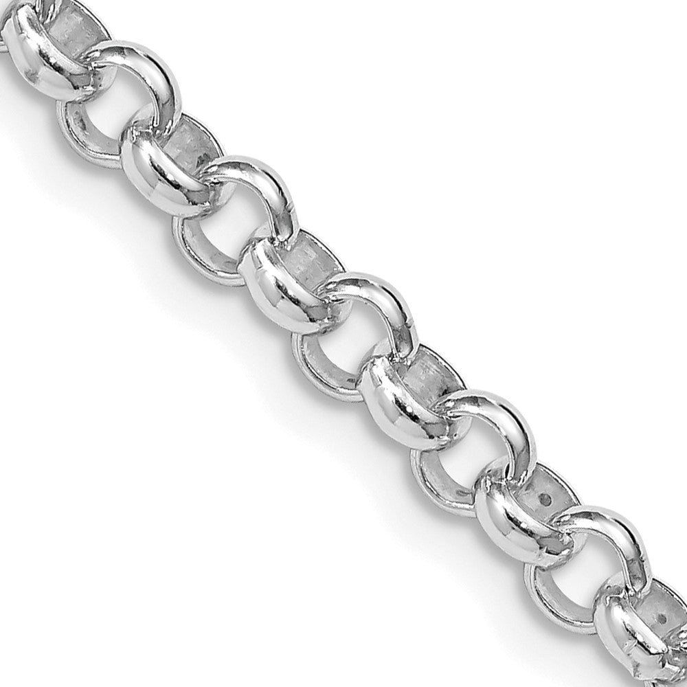 Sterlingsilber Rhodiniert 4.6mm Erbs 36 Zoll Kette