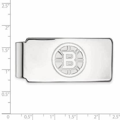 10K Weißgold Nhl Logoart Boston Bruins Geldklammer