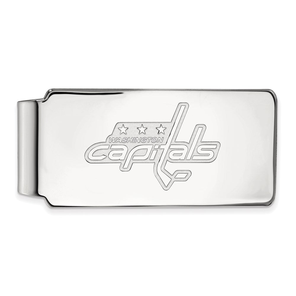 10K Weißgold Nhl Logoart Washington Capitals Geldklammer