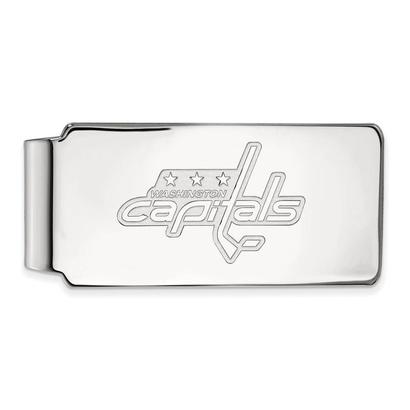 10K Weißgold Nhl Logoart Washington Capitals Geldklammer
