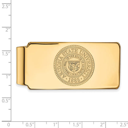10K Gelbgold Gold Logoart Arizona State University Wappen Geldklammer