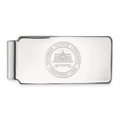 14K Weißgold Logoart Southern Illinois University Wappen Geldklammer