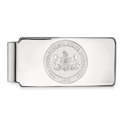 14K Weißgold Logoart Penn State University Wappen Geldklammer