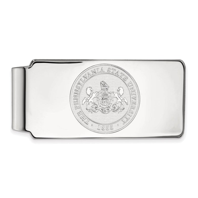 14K Weißgold Logoart Penn State University Wappen Geldklammer