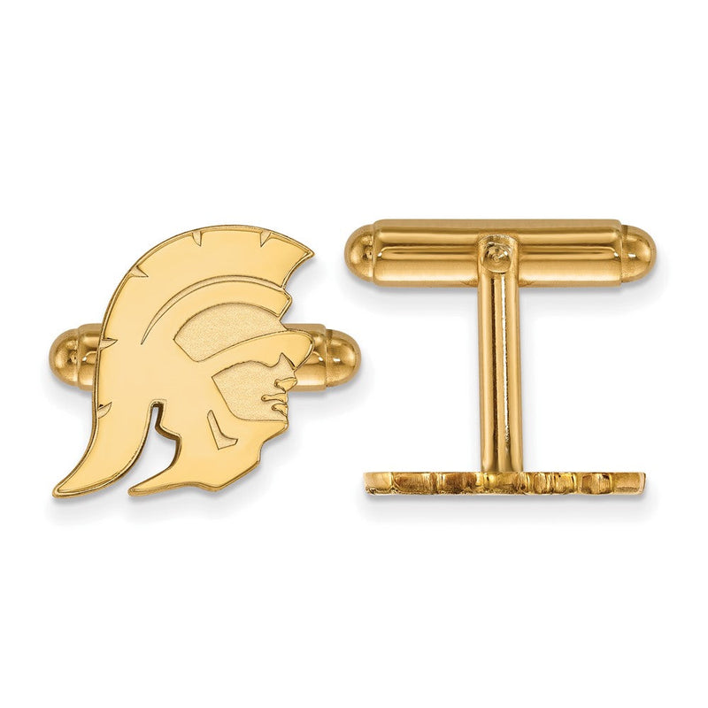 14K Gelbgold Gold University Of Southern California Trojan Manschette Knöpfe
