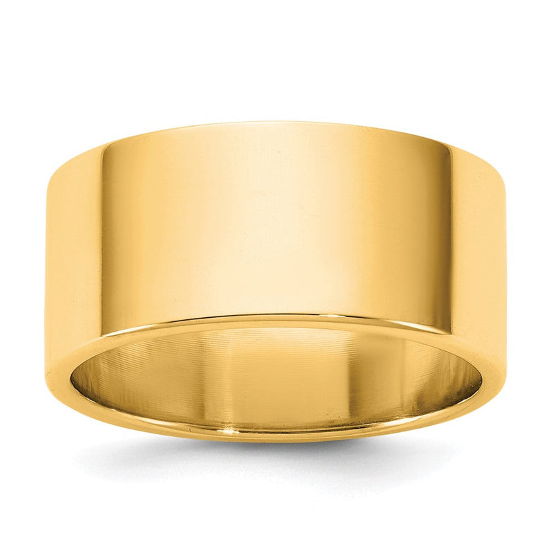 14K Gelbgold 9 mm leichter flacher Ehering
