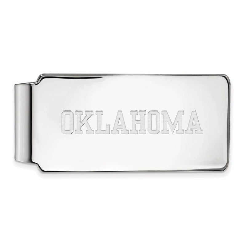 14K Weißgold Logoart University Of Oklahoma Geldklammer