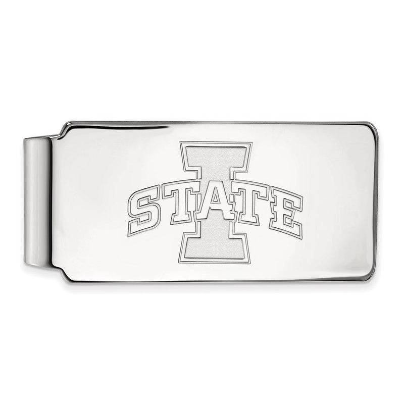 10K Weißgold Logoart Iowa State University Geldklammer