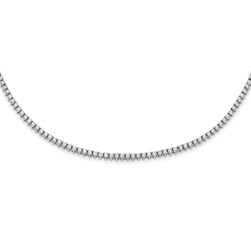 14K Weißgold Aa Diamant 20 Zoll Halskette